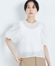 NOLLEY’S | 【KIRYU】シアージャガードパフスリーブブラウス(シャツ/ブラウス)