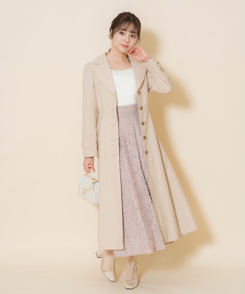 WILLSELECTION（ウィルセレクション）の「シングルトレンチドレスコート（トレンチコート・レディース・ベージュ/レッド/ピンク・FREE）」の12枚目の写真