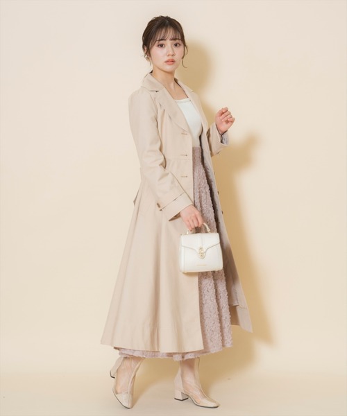 WILLSELECTION（ウィルセレクション）の「シングルトレンチドレスコート（トレンチコート・レディース・ベージュ/レッド/ピンク・FREE）」の13枚目の写真