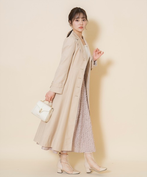 WILLSELECTION（ウィルセレクション）の「シングルトレンチドレスコート（トレンチコート・レディース・ベージュ/レッド/ピンク・FREE）」の14枚目の写真