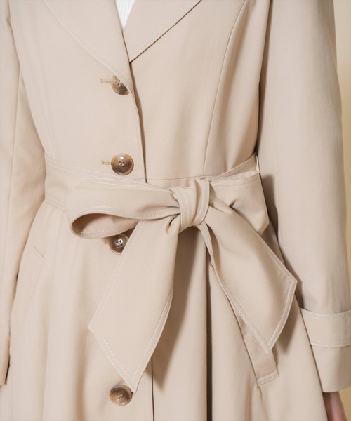 WILLSELECTION（ウィルセレクション）の「シングルトレンチドレスコート（トレンチコート・レディース・ベージュ/レッド/ピンク・FREE）」の15枚目の写真