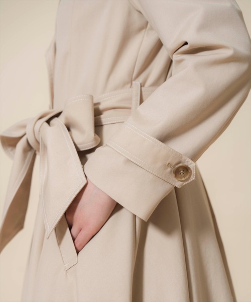 WILLSELECTION（ウィルセレクション）の「シングルトレンチドレスコート（トレンチコート・レディース・ベージュ/レッド/ピンク・FREE）」の17枚目の写真