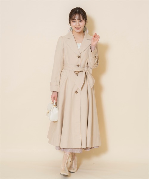 WILLSELECTION（ウィルセレクション）の「シングルトレンチドレスコート（トレンチコート・レディース・ベージュ/レッド/ピンク・FREE）」の6枚目の写真