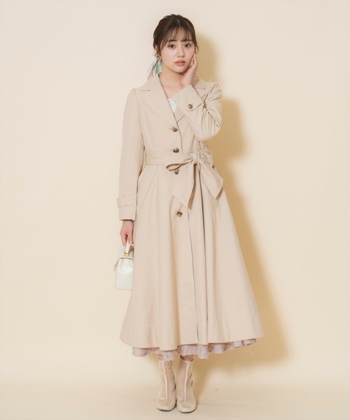WILLSELECTION（ウィルセレクション）の「シングルトレンチドレスコート（トレンチコート・レディース・ベージュ/レッド/ピンク・FREE）」の8枚目の写真