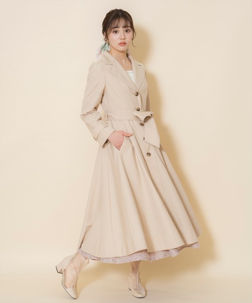 WILLSELECTION（ウィルセレクション）の「シングルトレンチドレスコート（トレンチコート・レディース・ベージュ/レッド/ピンク・FREE）」の9枚目の写真