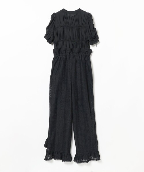 CAROLINA GLASER（カロリナ グレイサー）の「ギャザーオールインワン（つなぎ/オールインワン・レディース・ブラック/ホワイト系その他7・MEDIUM/SMALL）」の9枚目の写真