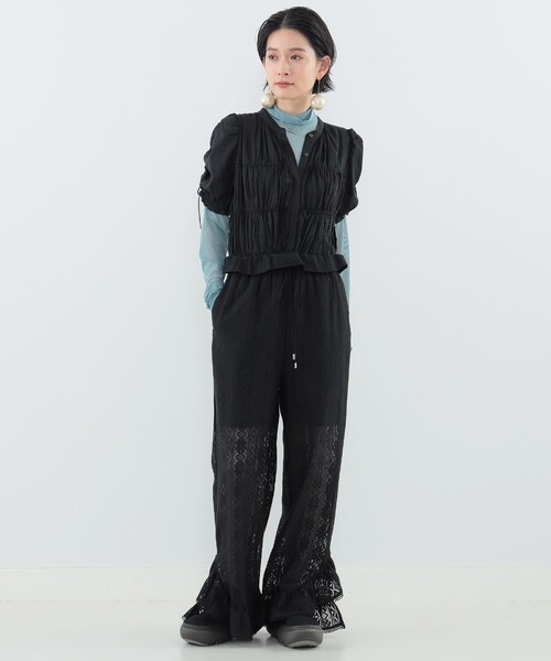 CAROLINA GLASER（カロリナ グレイサー）の「ギャザーオールインワン（つなぎ/オールインワン・レディース・ブラック/ホワイト系その他7・MEDIUM/SMALL）」の18枚目の写真