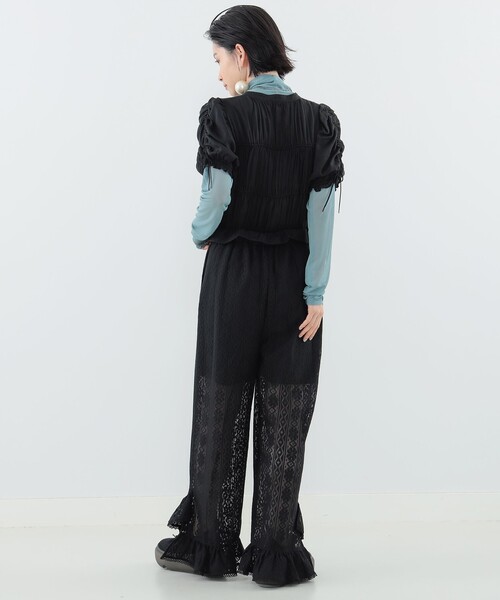 CAROLINA GLASER（カロリナ グレイサー）の「ギャザーオールインワン（つなぎ/オールインワン・レディース・ブラック/ホワイト系その他7・MEDIUM/SMALL）」の20枚目の写真