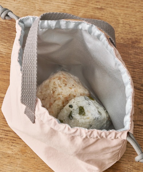 CUISINE HABITS（クイジーヌハビッツ）の「クイジーヌハビッツ 保冷おにぎり巾着（お弁当箱・レディース・ピンクベージュ/グレー・フリー）」の10枚目の写真