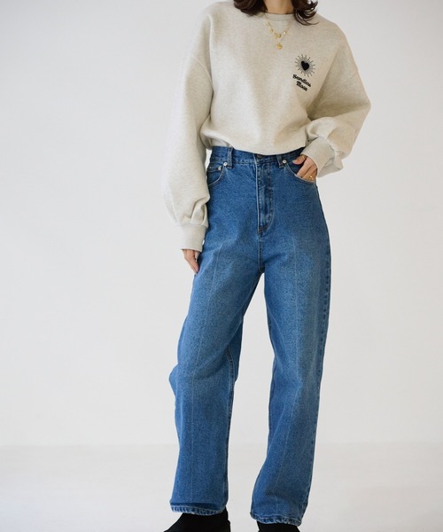 sandlessmoon（サンドレスムーン）の「sun&moonデニムパンツ（デニム