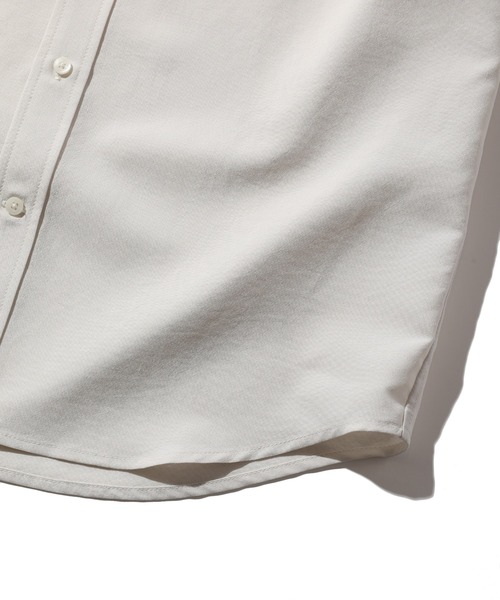 CROWDED CLOSET（クラウデッドクローゼット）の「麻調ポリエステル七分袖シャツ（シャツ/ブラウス・メンズ・ブルー/ホワイト/グリーン/ネイビー・01/02/03/04）」の16枚目の写真