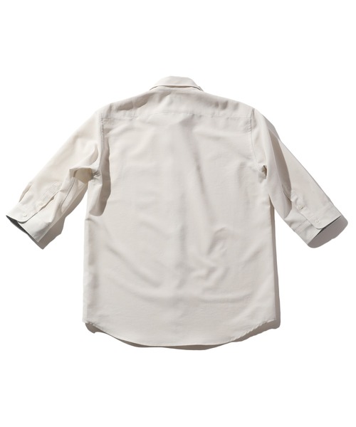 CROWDED CLOSET（クラウデッドクローゼット）の「麻調ポリエステル七分袖シャツ（シャツ/ブラウス・メンズ・ブルー/ホワイト/グリーン/ネイビー・01/02/03/04）」の19枚目の写真