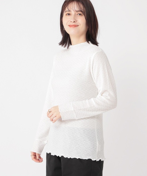 studio CLIP（スタディオクリップ）の「シャーリングプルオーバー（Tシャツ/カットソー・レディース・ピンク/ライトグレー/オフホワイト・LARGE/MEDIUM）」の2枚目の写真