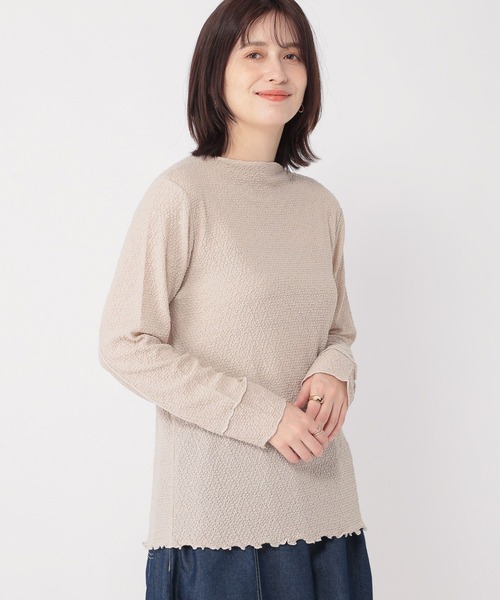 studio CLIP（スタディオクリップ）の「シャーリングプルオーバー（Tシャツ/カットソー・レディース・ピンク/ライトグレー/オフホワイト・LARGE/MEDIUM）」の3枚目の写真