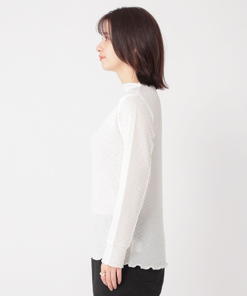 studio CLIP（スタディオクリップ）の「シャーリングプルオーバー（Tシャツ/カットソー・レディース・ピンク/ライトグレー/オフホワイト・LARGE/MEDIUM）」の5枚目の写真