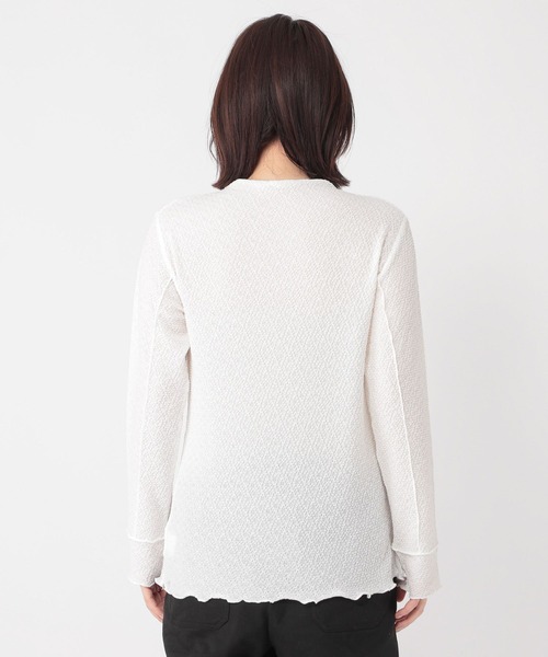 studio CLIP（スタディオクリップ）の「シャーリングプルオーバー（Tシャツ/カットソー・レディース・ピンク/ライトグレー/オフホワイト・LARGE/MEDIUM）」の6枚目の写真