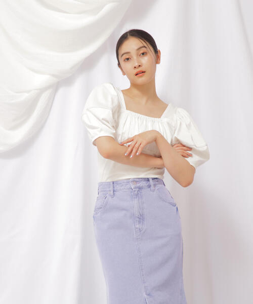 JILL by JILL STUART（ジルバイジルスチュアート）の「◇ビスチェ切り替えカットソー（Tシャツ/カットソー・レディース・ブラウン/ホワイト/ブラック・FREE）」の15枚目の写真
