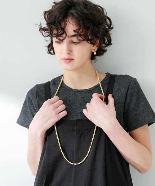 URBAN RESEARCH Sonny Label(アーバンリサーチサニーレーベル)の「ロングボールチェーンネックレス(ネックレス・レディース・ゴールド/シルバー・ONE)」の10枚目の写真