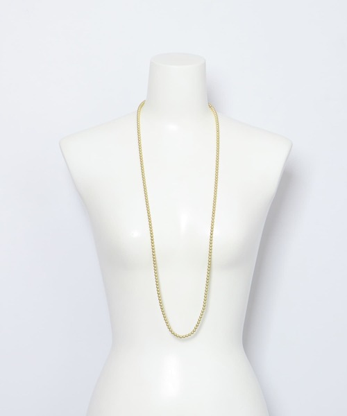 URBAN RESEARCH Sonny Label(アーバンリサーチサニーレーベル)の「ロングボールチェーンネックレス(ネックレス・レディース・ゴールド/シルバー・ONE)」の6枚目の写真