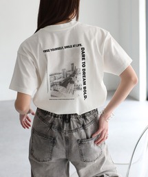 BRISKバックフォトプリントTシャツ