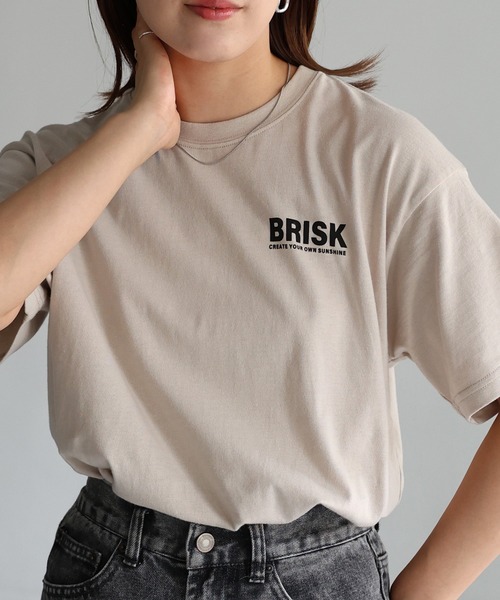 Riberry(リベリー)の「BRISKバックフォトプリントTシャツ(Tシャツ/カットソー・レディース・オフホワイト/チャコールグレー/ベージュ/ブラック・FREE)」の12枚目の写真
