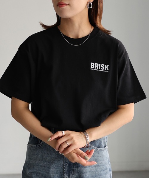 Riberry(リベリー)の「BRISKバックフォトプリントTシャツ(Tシャツ/カットソー・レディース・オフホワイト/チャコールグレー/ベージュ/ブラック・FREE)」の18枚目の写真