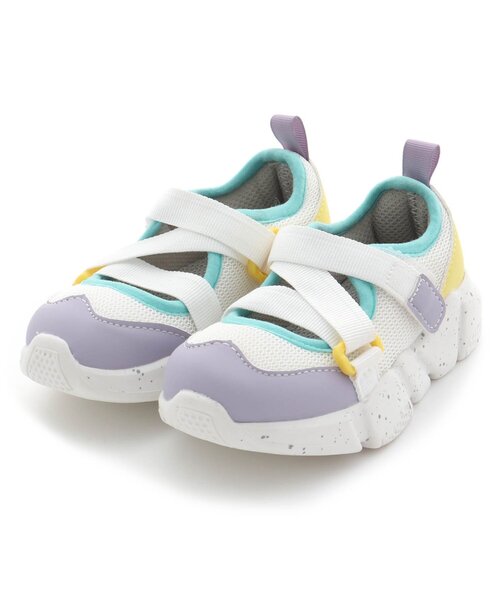 apres les cours（アプレレクール）の「スニーカー風ベルトサンダル（サンダル・キッズ・ブラック/レインボー/ベージュ・14/15 /16/17/18/19）」の14枚目の写真