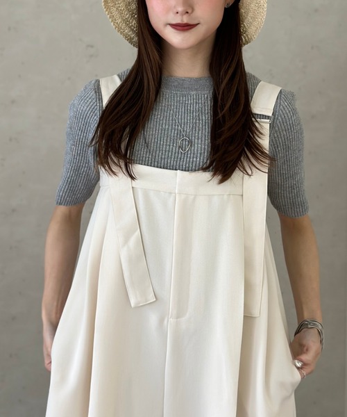 Per sist ence(パーシエンス)の「ラメ半袖プルオーバー(Tシャツ/カットソー・レディース・ブラック/アイボリー/グレー/レッド・FREE)」の13枚目の写真