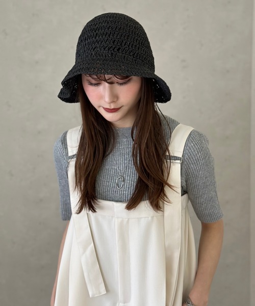 Per sist ence(パーシエンス)の「ラメ半袖プルオーバー(Tシャツ/カットソー・レディース・ブラック/アイボリー/グレー/レッド・FREE)」の18枚目の写真