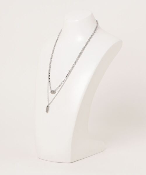 CPCM(シーピーシーエム)の「2連モチーフネックレス(ネックレス・メンズ・シルバー系その他/シルバー・FREE)」の5枚目の写真