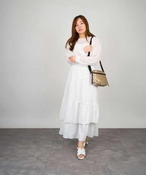 Jack Gomme（ジャックゴム）の「【JACK GOMME/ジャックゴム】ナイロン ミニショルダーバッグ HAPPY besace（ショルダーバッグ・レディース・グリーン/ゴールド/ベージュ/パープル/ブラック・FREE）」の18枚目の写真