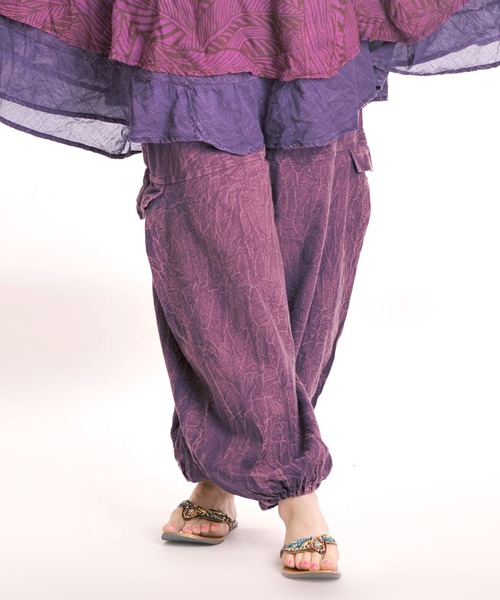 【MARAI】ストーンウォッシュサイドポケットアラジンパンツ（その他パンツ）｜MARAI（マーライ）