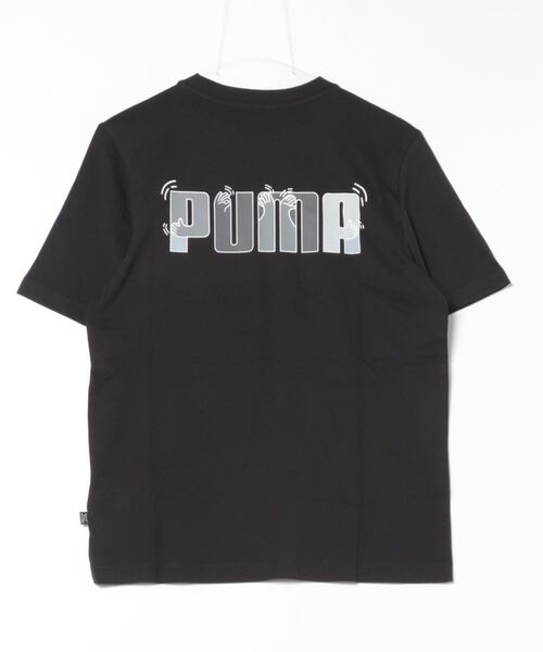 PUMA（プーマ）の「《PUMA》GRAPHICS フィール グッド Tシャツ（Tシャツ/カットソー・メンズ・ブラック/ホワイト・L/M/S/XL）」の3枚目の写真