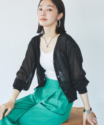 VIS | Vネックドルマンスリーブシアーカーディガン(カーディガン/ボレロ)