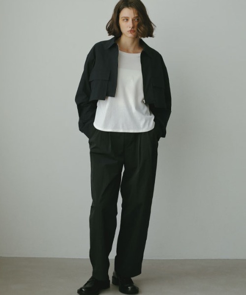 ETRE TOKYO カットオフクロップドブルゾン 2024SS etre tokyo カットオフクロップドブルゾン