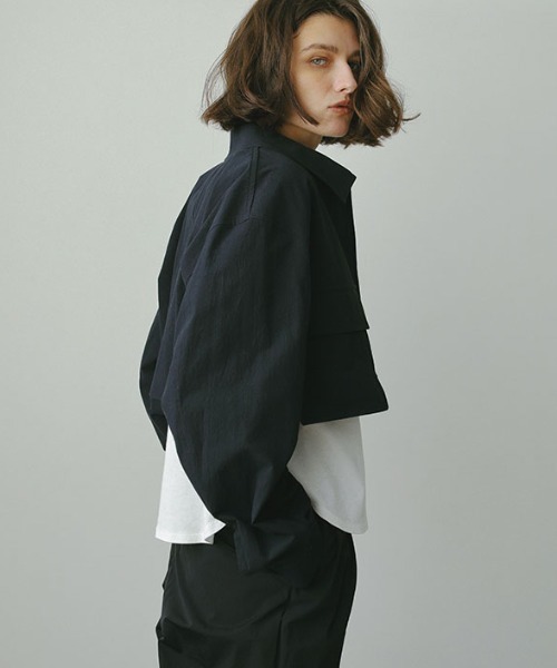 ETRE TOKYO カットオフクロップドブルゾン セール】カットオフクロップドブルゾン（ブルゾン）｜ETRE TOKYO