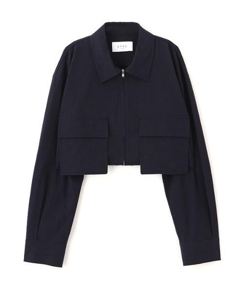 ETRE TOKYO カットオフクロップドブルゾン セール】カットオフクロップドブルゾン（ブルゾン）｜ETRE TOKYO