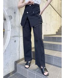 MURUA | 【SET UP対応】スカートレイヤードデニム(デニムパンツ)