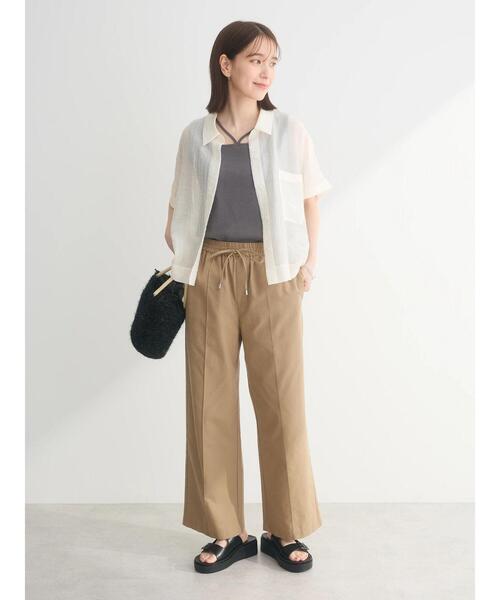 Green　Parks（グリーンパークス）の「マルチストラップテレコタンク（タンクトップ・レディース・ブルー/チャコールグレー/ホワイト/ブラック・FREE）」の17枚目の写真