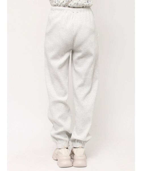 merry jenny(メリージェニー)の「パールリブジョガーパンツ(スウェットパンツ・レディース・ライトグレー/グレー・FREE)」の8枚目の写真