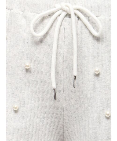merry jenny(メリージェニー)の「パールリブジョガーパンツ(スウェットパンツ・レディース・ライトグレー/グレー・FREE)」の15枚目の写真