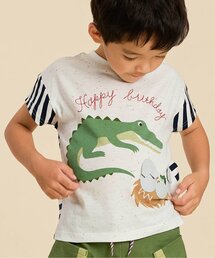 ワニ&アヒル子育てギミックTシャツ