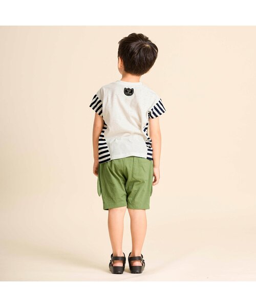 BIT'Z(ビッツ)の「ワニ&アヒル子育てギミックTシャツ(Tシャツ/カットソー・キッズ・ミント/キナリ・120/110/100/95/90/80)」の9枚目の写真
