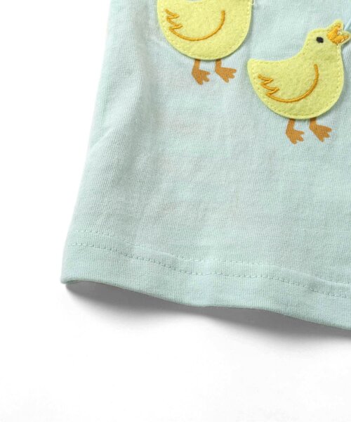 BIT'Z(ビッツ)の「ワニ&アヒル子育てギミックTシャツ(Tシャツ/カットソー・キッズ・ミント/キナリ・120/110/100/95/90/80)」の4枚目の写真