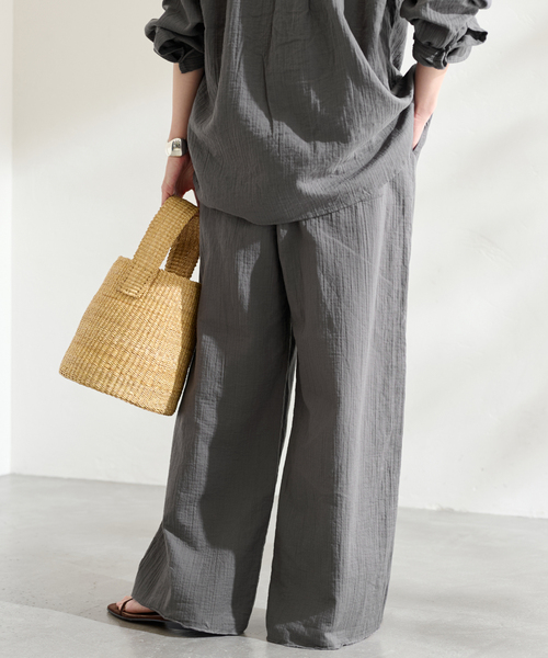 FRAMeWORK（フレームワーク）の「GREYCHORD/グレーコード LYLA（その他パンツ・レディース・チャコールグレー/グレー/ホワイト×ホワイト・SMALL）」の6枚目の写真