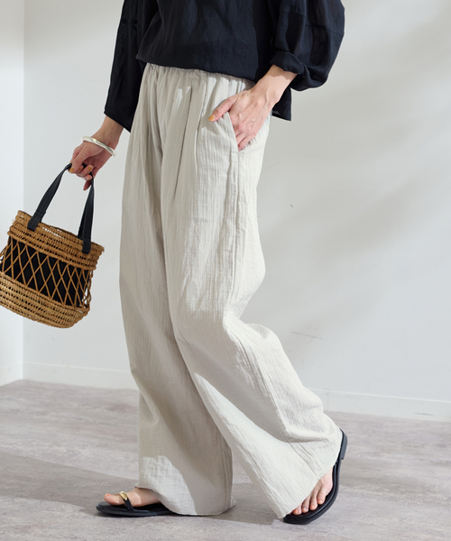 FRAMeWORK（フレームワーク）の「GREYCHORD/グレーコード LYLA（その他パンツ・レディース・チャコールグレー/グレー/ホワイト×ホワイト・SMALL）」の14枚目の写真