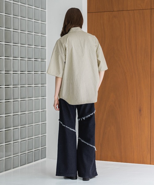 frangant ホワイトホースプリント デニムパンツ Classic horse denim IND | FRANGANT