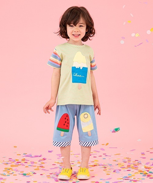 新品　ベイビーチアー 120cm 半袖Tシャツ　パンツ　スイカ　セットアップ ベイビーチアー(Baby Cheer) (ベビー)- 子ども服のナルミヤ