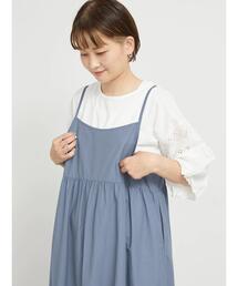 sm2rhythm | 袖レースドッキングカットソー(Tシャツ/カットソー)