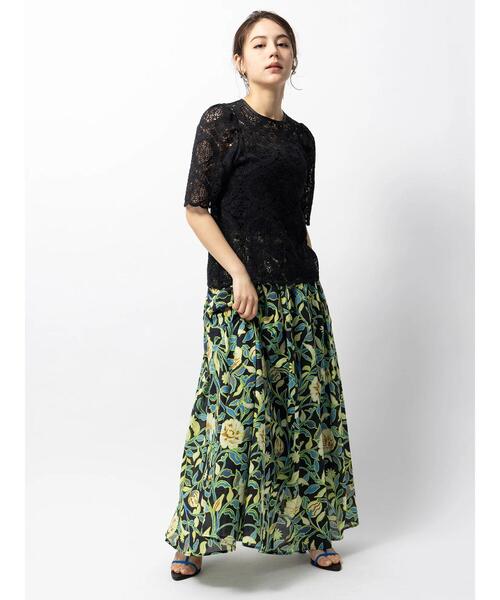 Te chichi CLASSIC（テチチクラシック）の「オーガニックコットンコードレースブラウス（シャツ/ブラウス・レディース・ブラック/オフホワイト・F）」の14枚目の写真